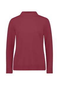 BETTY BARCLAY - Basic-Strickpullover mit Stehkragen - beige