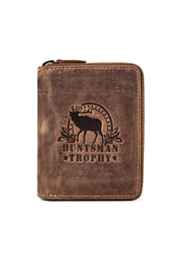 GREEN BURRY Huntsman - Huntsman Geldbörse RFID Schutz Leder 10 cm - brown