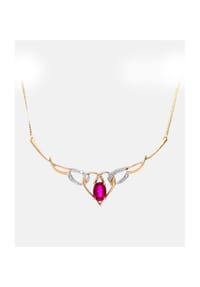Diamant L'eternel - Kette mit Anhänger, mit Diamant, 375 Gelbgold - gold