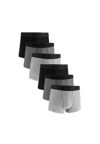 UNDER ARMOUR - Herren Boxershorts, 6er Pack - Performance Tech Trunks, Stretch, einfarbig - Blau/Grau