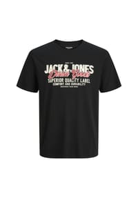 JACK & JONES - T-Shirt LOGO Kurzarmshirt - grau