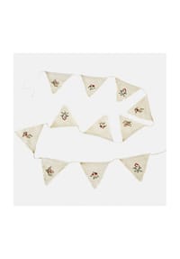 LOBERON - Wimpelgirlande Hoplet creme - creme