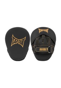TAPOUT® - Handpratzen aus Kunstleder (1 Paar) BORREY - Black/Gold