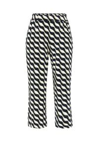 BETTY BARCLAY - Schlupfhose mit Bundfalten - Dark Blue/Green