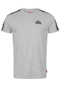 LONSDALE™ - Herren T-Shirt normale Passform BRINDISTER - Marl Grey/Black/White