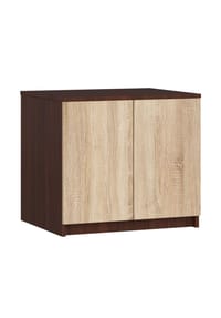 Akord - Kleiderschrank-Aufsatz S60 mit 2 Türen und 2 Einlegeböden - artisan-eiche