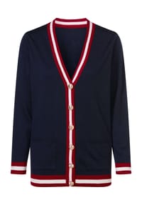 SIEH AN! - Strickjacke - marine-rot