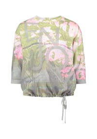 BETTY BARCLAY - Strickpullover, 3/4-Arm, für Damen - 5841 GREEN/PINK