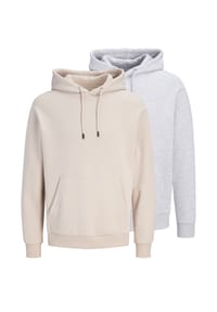 JACK & JONES - Sweatshirt / Hoodie 2er Pack Bradley - Beige / creme