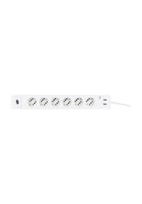 REV RITTER - Steckdosenleiste "Combini USB-Line", 6-fach, mit USB-Anschluss - 
