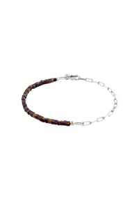 KUZZOÍ - Armband Lapis Lazuli Blau 925 Sterling Silber - Silber