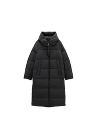 Marc O'Polo - Damen Wintermantel - Woven Outdoor Coat, Puffer Coat, Daunenmantel, gesteppt mit Kapuze - Schwarz