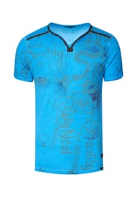 RUSTY NEAL® - T-Shirt mit Allover-Druck - Rot
