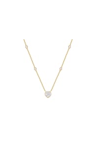 Luluandjane - Kette mit Anhänger gelbgold Zirkonia weiß - gelbgold