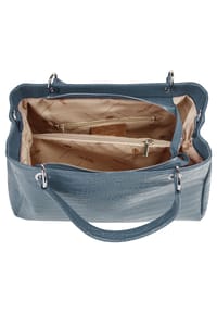 Cluty Henkeltasche, Echt Leder, Made In Italy, Höhe 27 Cm X Breite 32