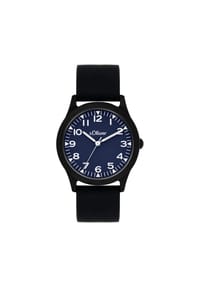 s.Oliver - Armbanduhr schlicht und cool - schwarz-blau