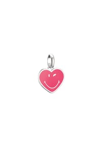 Thomas Sabo - SMILEYWORLD® Heart Charm-Anhänger Connect - silberfarben, pink