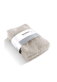 herzbach home Gästehandtücher Pura 30x50 cm 550g/m², Premium-Qualität, 100% Baumwolle, einfarbig - Herzbach_Pura - Anthrazit