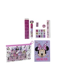 Disney - Disney Minnie Mouse Schreibwaren- & Malset – Farbenfrohes Pastelfarben - Mehrfarbig 22.0 X 14.0 X 0.5 cm