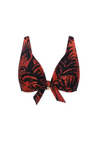 TRIUMPH - Bügel-Bikini-Oberteil Summer Palm, Schleife, für Damen - BROWN - DARK COMBI