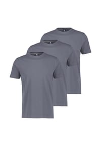 LERROS - T-Shirt 3er Pack Basic - Grau