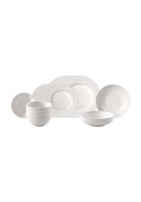 Villeroy & Boch Tafelservice Manufacture Ice 16er Set weiß - MANUFACTURE ICE - weiß