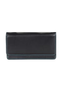 Mywalit - Langbörse, Leder, Sichtfenster, Stifthalterung, für Damen - 4 BLACK PASE