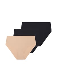 SIMONE PÉRÈLE - Taillen Slip 3er Pack Uniq - Beige / schwarz