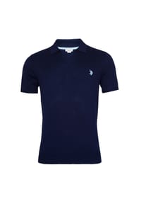 U.S. POLO ASSN. - Poloshirt Strick Shortsleeve - dunkelblau