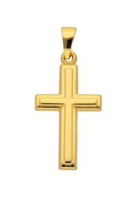 Adelia's - Damen Gold Schmuck 333 Gold Kreuz Anhänger - gold
