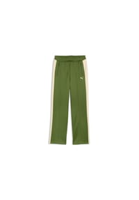 PUMA® - Trainingshose T7, Biesen-Details, für Damen - EARTHY GREEN-BUTTE