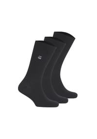 G-STAR RAW - Herren Socken, 3er Pack - SAGE, Dress Socks, Logo, einfarbig - Dunkelblau