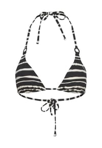 Marc O'Polo - Summer Blacks Bikini-Oberteil, Neckholder, für Damen - BLACK/WHITE COTTON