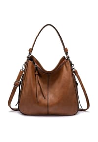 MANIKE - Handtasche Damen Mittelgroß, Shopper Tasche Groß - braun