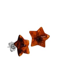 OSTSEE-SCHMUCK® - Ohrstecker , Stern , Silber 925/000 - silber
