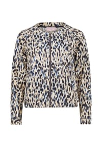 BETTY BARCLAY - Shirtjacke mit Rippenstruktur - Dark Blue/Beige