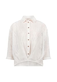 CARTOON - Oversize-Bluse mit Kragen - Rohweiß