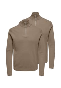 ONLY & SONS - Sweattroyer 2er Pack Phil - Beige / hellbraun