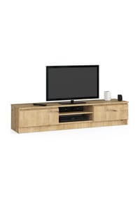 Akord - TV-Lowboard K160 mit 2 Türen und 4 Einlegeböden - artisan-eiche