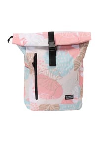 GLOBETROTTER - Kurierrucksack, Steckverschluss, Patch - BLUE W/PRINT