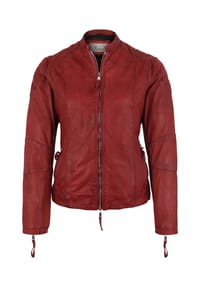 7eleven - Lederjacke Quiny mit Stehkragen - black