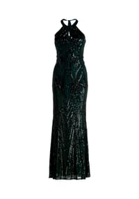 Vera Mont - Abendkleid im Glitzer-Look - Dusty Slate