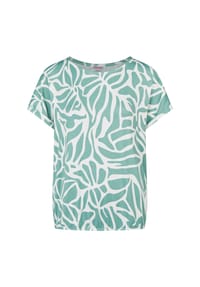 STOOKER® - STCLEA PRINT Damen T-Shirt - blue ikat aop