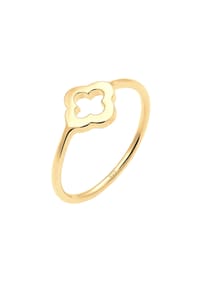 elli. - Ring Kleeblatt Glücksbringer Luck 925 Sterling Silber - Gold