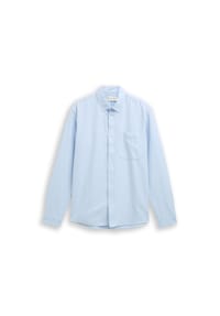 DENIM TOM TAILOR - Freizeithemd, Relaxed Fit, Langarm, Button-Down-Kragen, für Herren - 39057 LIGHT BLUE