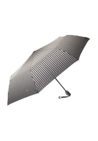 doppler® - Fiber Taschenschirm, Handschlaufe, Automatik, für Damen - SCHWARZ/WEISS