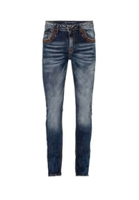 CIPO & BAXX® - Jeans mit bestickten Gesäßtaschen, CD-483 - Blau