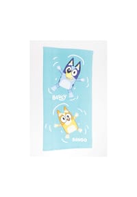 COFI - Bluey Kinder Strandtuch – Weiches & schnelltrocknendes Badehandtuch - Blau 70 x 140cm