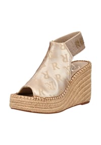 REPLAY - Lederimitat/Textil Sandalen - Gold/Beige