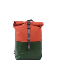 7clouds® - Rolltop-Rucksack Nomo 7.1 - jungle green-orange